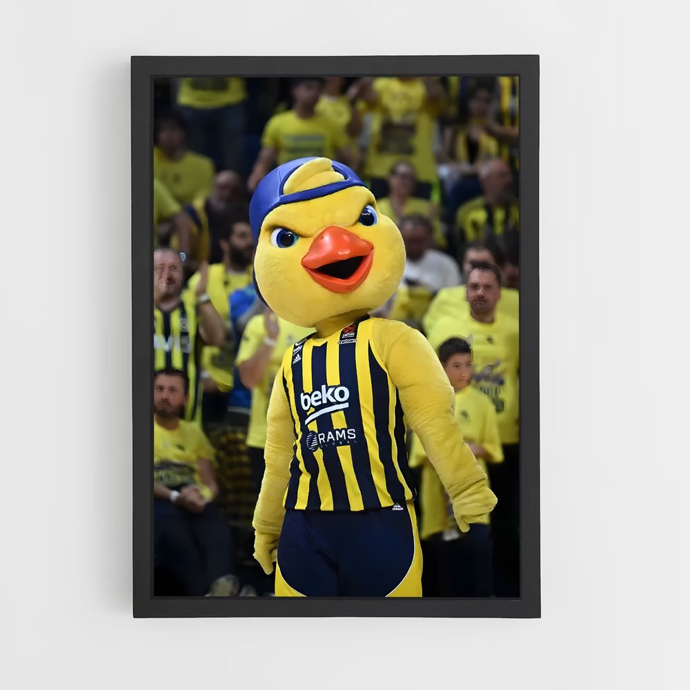 Poster Mascotte Fenerbahce – affiche Basketball (vue 2)